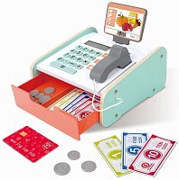 Hape Игровой набор "Кассовый аппарат" с картой и сканером					