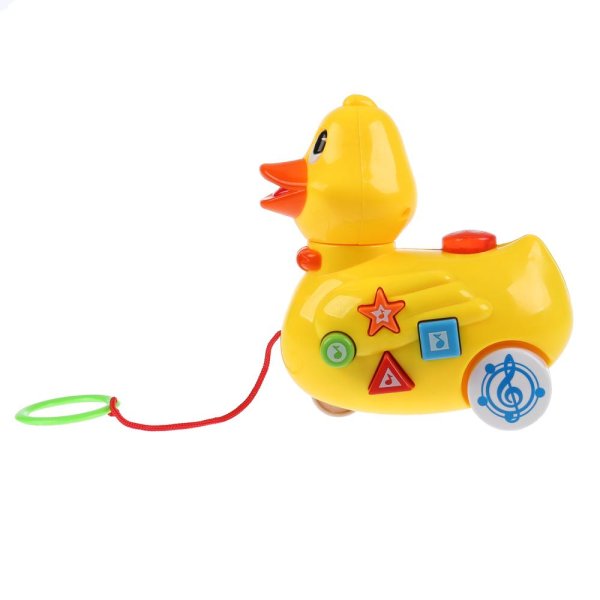 Умка Развивающая игрушка Музыкальная уточка-каталка 299599 / цвет желтый