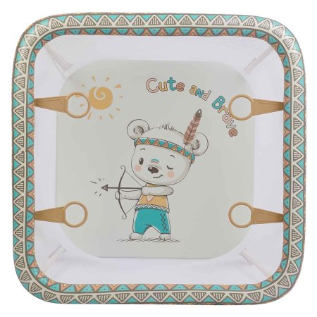Polini kids Манеж "Квадрат Храбрый мишка"
