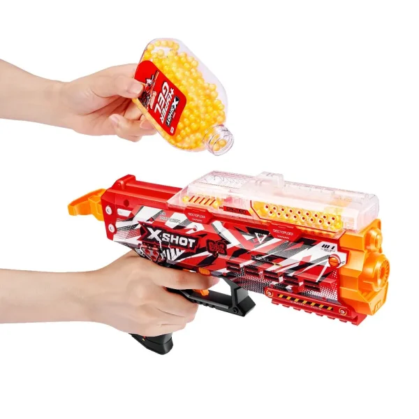 Игровой набор ZURU X-Shot HYPERGEL Стингер (бластер, 6000 снарядов-гранул, защитные очки)