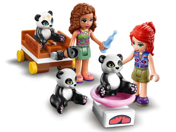 Lego Friends Конструктор Джунгли: домик для панд на дереве / цвет розовый, зеленый