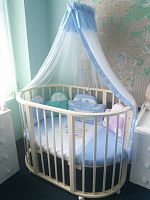Комплект в овальную кроватку для новорожденного, арт. - 126 (ОК)					