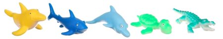 Крошка Я Набор резиновых игрушек для ванны «Морской мир», 5 штук