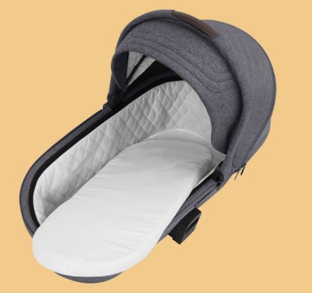 Carrello Коляска 2 в 1 Epica CRL-8510/1, цвет Silver Grey, черная рама (Дизайн 2022)