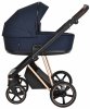 Roan Коляска 2 в 1 Sol Luxury / цвет Mystic Blue (синий, рама розовое золото, ручка темно-коричневая)