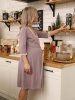 Hunny mammy Комплект для беременных и кормящих 13120, размер 170,176- 92-98 / цвет коричневый-молочный