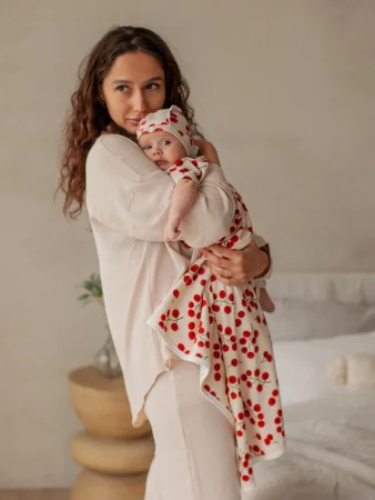 Двусторонний плед Mjolk Томаты Черри  (120см*85см)