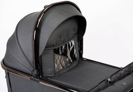 Коляска Peppy Tecla 2в1 Shadow Antrazit Chrome Edition  (графит)