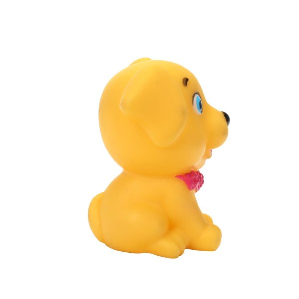 Игрушка пластизоль для ванны собачка, в сетке КАПИТОШКА в кор.2*144шт