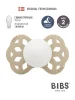 Пустышка силиконовая ночная BIBS Infinity Glow Symmetrical - Vanilla, 6+ месяцев.