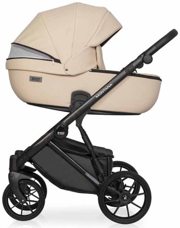 Riko Basic Коляска Montana 3 в 1 Ecco / цвет Ivory beige (бежевый)