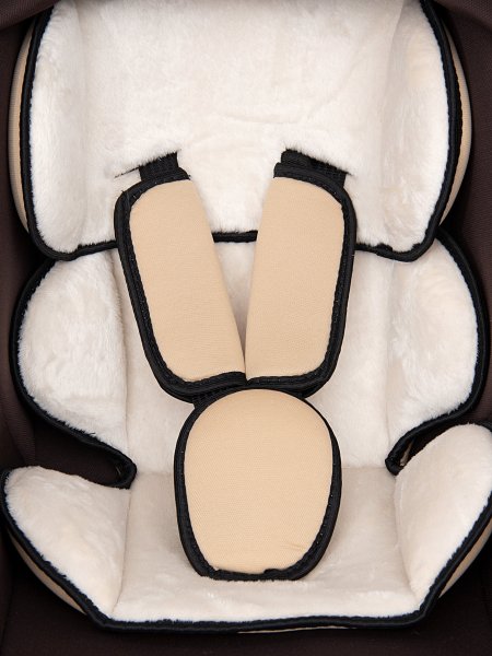 Bambini Moretti Детское автомобильное кресло BM-322 / группа 0+, Lux / цвет коричневый-бежевый