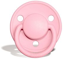 Bibs Соска-пустышка De Lux латексная, 6+ месяцев / цвет Baby Pink (розовый)					