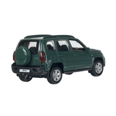 Машина металл LADA NIVA travel 12 см, двери, инерц, темно-зеленый, кор. Технопарк 415058