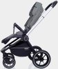 MowBaby Коляска 3 в 1 Zoom PU / цвет Silver Grey (серый, рама серебро)