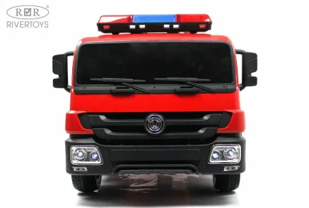 A555AA Детский электромобиль (пожарная)  (Красный)