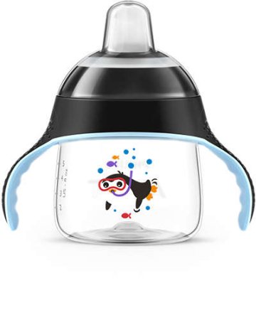 Avent Чашка поильник, 200 мл, от 6 месяцев  до 3 лет, черный, артикул: SCF751/03