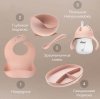 Miyoumi Набор силиконовой посуды, 5 предметов / цвет Blush (светло-розовый)