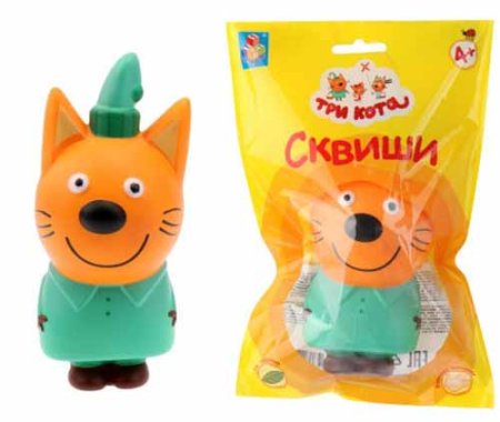 1Toy Сквиш "Три кота. Компот"