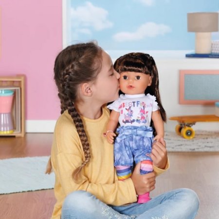 BABY born Интерактивная кукла Сестричка Брюнетка 43 см