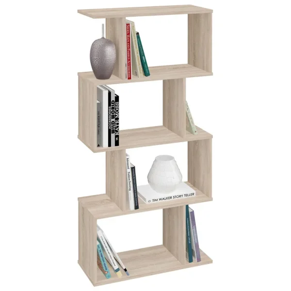 Polini Home Стеллаж фигурный Smart, 4 секции / цвет дуб