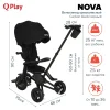 QPlay Велосипед трехколесный складной Nova / цвет Carbon black/черный
