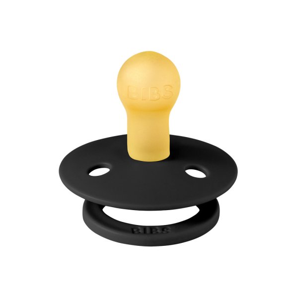 Пустышка латексная BIBS Colour - Layl (mini) - Black/Gold, 0+ месяцев.