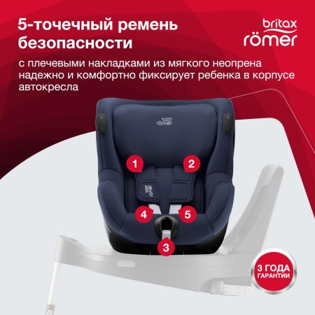 Britax Roemer Детское автокресло Dualfix iSense / цвет Indigo Blue
