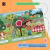 Росмэн "Фрукты и овощи" книга с липучками