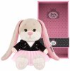 Maxitoys Мягкая игрушка Jack&Lin, Зайка Лин в чёрной куртке и розовой юбке, 20 см