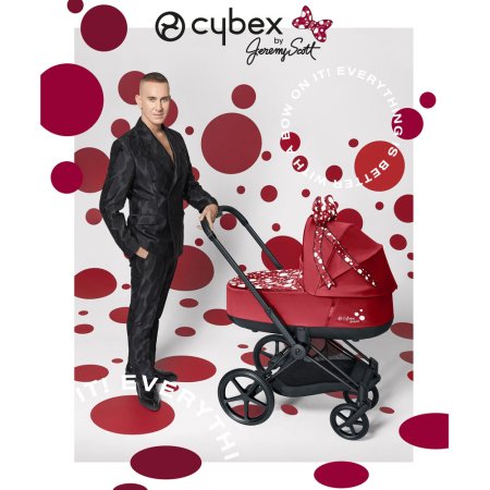 Коляска Cybex Priam III FE JS Petticoat 2в1+спальный блок+рама Chrome