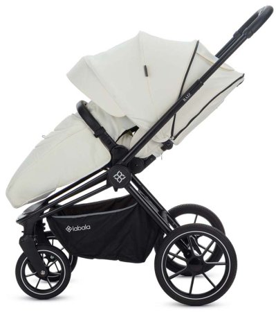 Labala Коляска 2 в 1 Raiz 2023 / цвет White-Black (белый-черный)