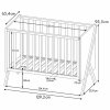 Polini kids Кровать Porto 1300 / цвет белый-дуб крафт