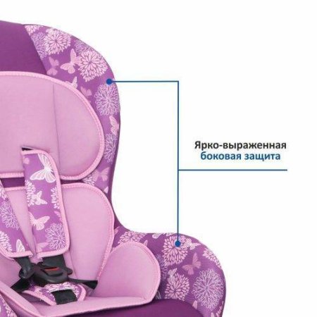 Siger Детское автокресло Art " Наутилус " / абстракция / цвет розовый / группа 0+/I