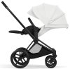 Коляска 2в1 CYBEX Priam Style Matt Black + спальный блок (Off White)