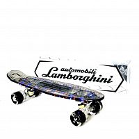 Скейтборд "Lamborghini" прозрачный с музыкой через Bluetooth					
