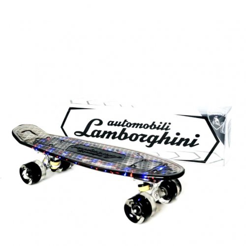 Скейтборд "Lamborghini" прозрачный с музыкой через Bluetooth