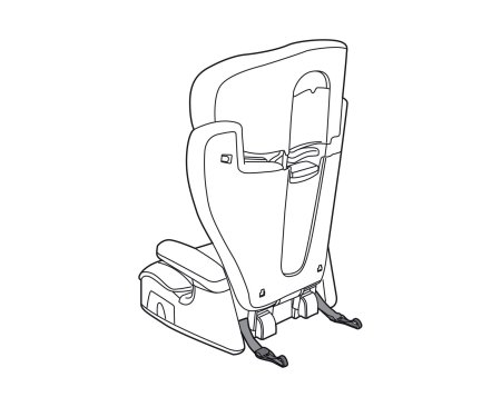 Peg-Perego Автокресло Viaggio 2-3 Surefix / цвет Monza красный/черный