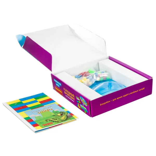 Развивающие игры Bondibon «ГОЛОДНЫЙ КРОКОДИЛ», BOX  25,5х6,5х25,5