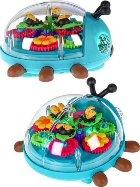 Рыжий кот Интерактивная игрушка "Божья коровка с шестеренками"