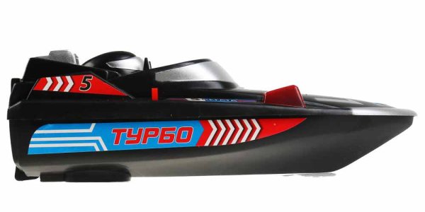 Технодрайв Катер "Турбо" на батарейках / цвет черный