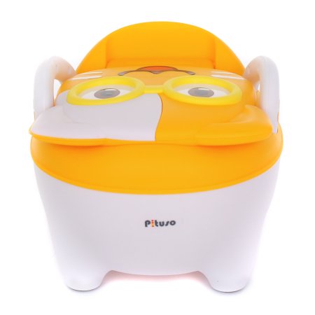 Pituso Детский горшок Котик в очках / цвет Желтый/Yellow
