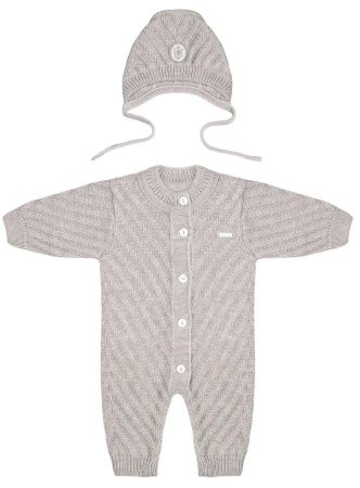 (м)К-кт:"Вьюнок"(комбин+шап.)Св.Серый (р.56-62)