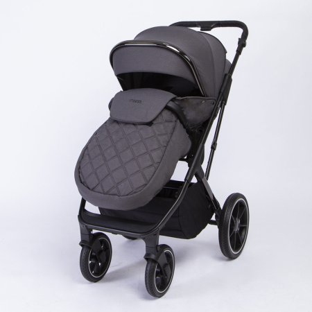Коляска Peppy Tecla 2в1 Shadow Antrazit Chrome Edition  (графит)
