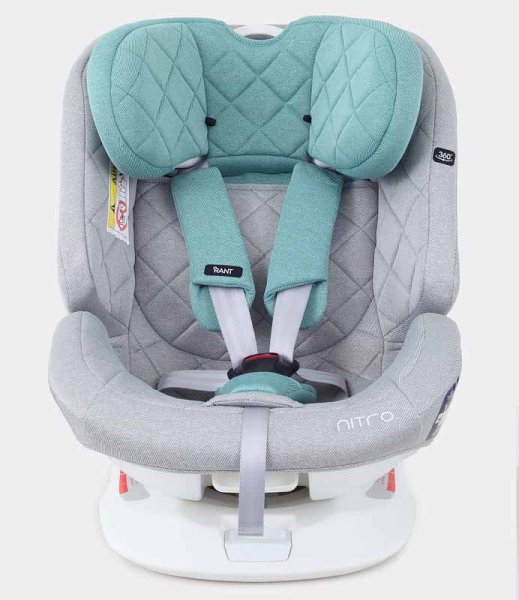 Rant Автокресло Nitro isofix (0-36 кг) / цвет серый-мятный