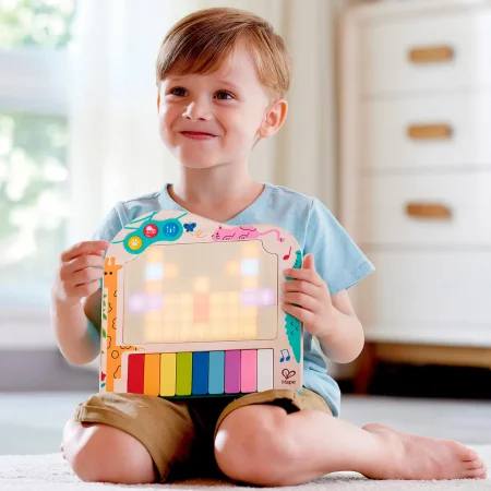 Hape музыкальная игрушка "Волшебное прикосновение" Пиксельное пианино с динамическим экраном E0635_HP