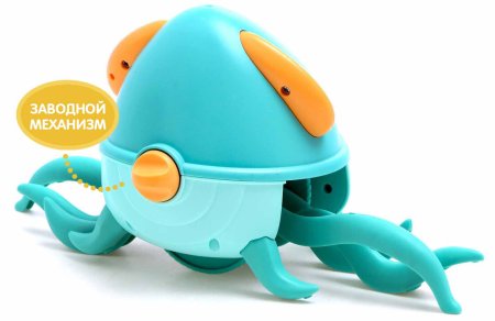 Каталка на верёвке "Осьминог", водоплавающая