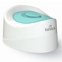 Kidwick Горшок туалетный Мини/цвет  белый с бирюзовой крышкой					
