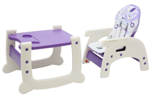 Polini kids Стульчик для кормления 460 / цвет фиолетовый
