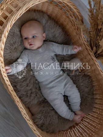 (м)НВ8002 Ползунки (р. 56, цв. светло-серый)